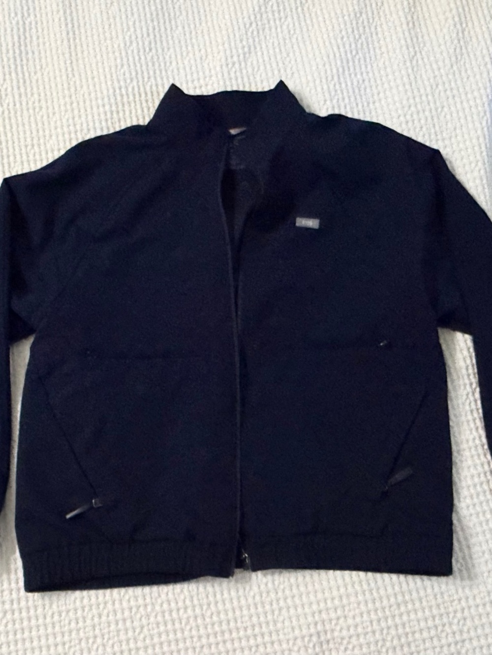 Figs Sydney scrub jacket Navy